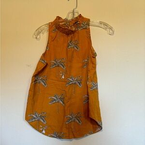 Ann Taylor S palm tree linen tank